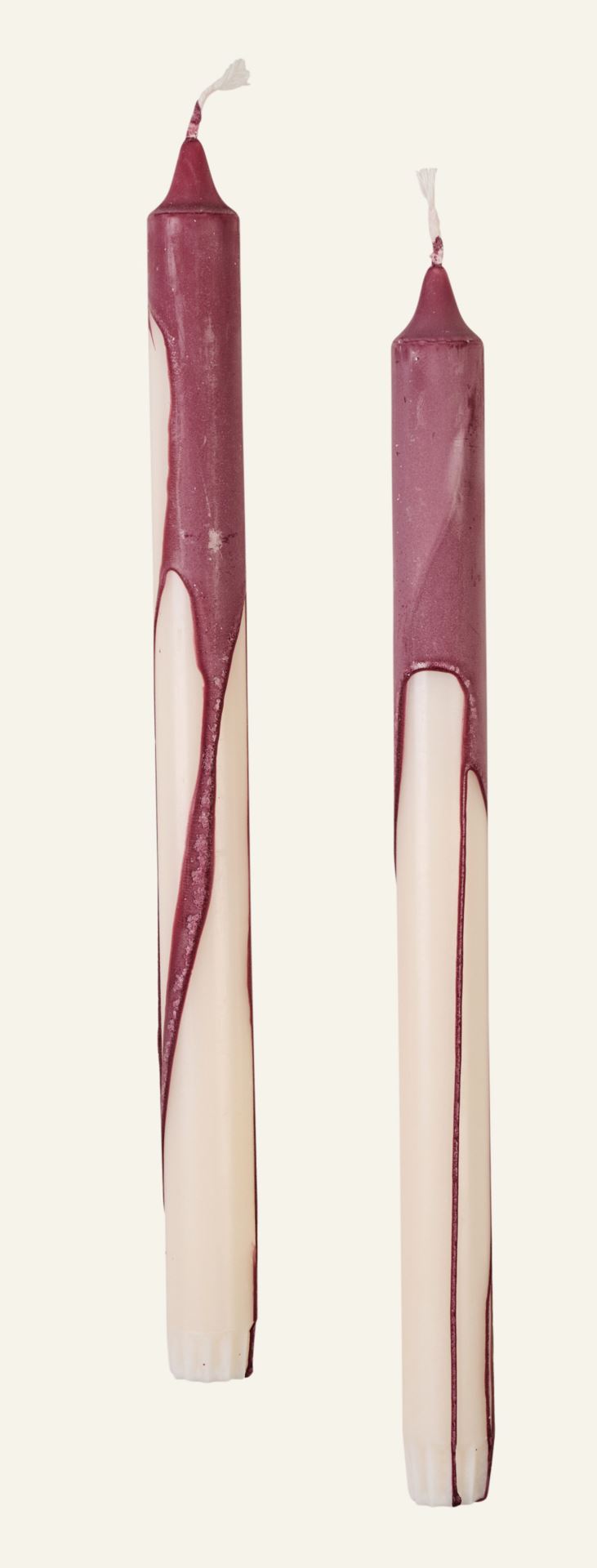 Stabkerzen Burgund - 30 cm Burgund - 1