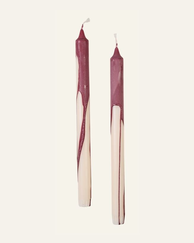Stabkerzen Burgund - 30 cm Burgund - 1