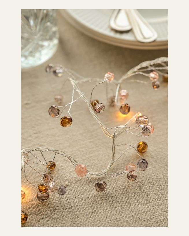 LED-Lichterkette Champagner - 200 cm Champagner - 1