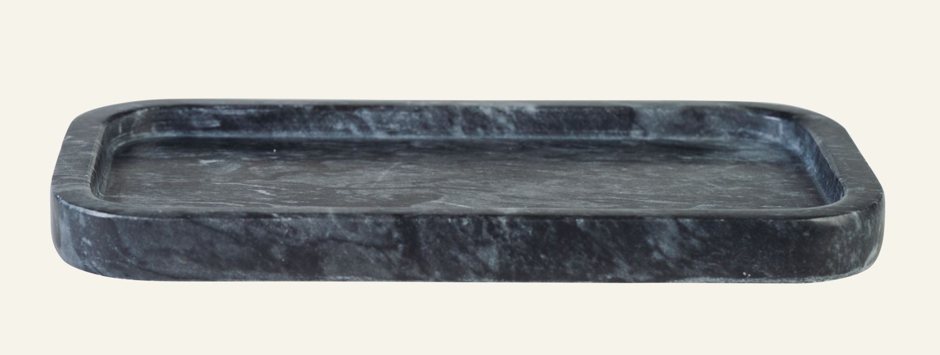 Servierteller Schwarz - 10x19x2 cm Schwarz - 1