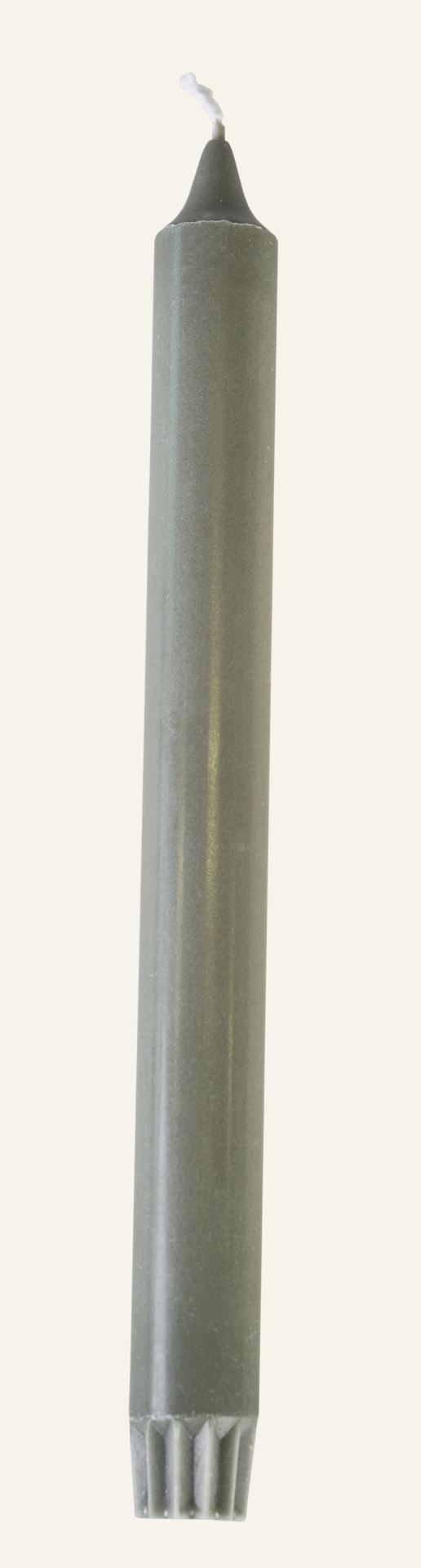 Stabkerzen Grau-Grün - 24 cm Grau-Grün - 1