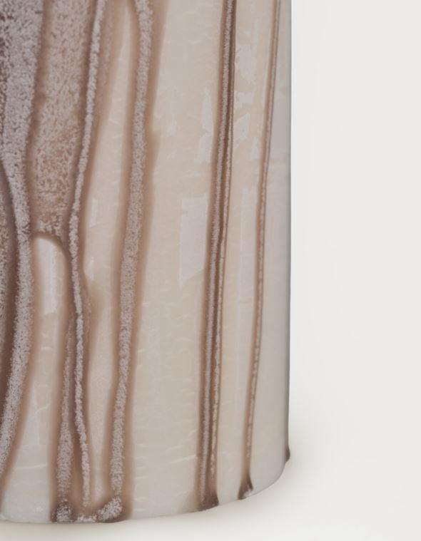 Stumpenkerze Beige - 4