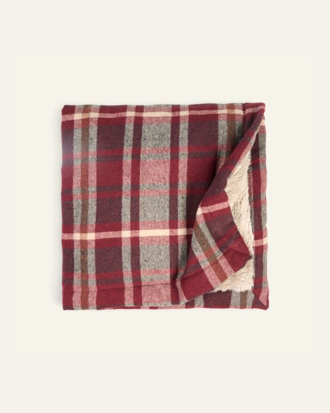 Plaid aus Kunstfell Multi/Rot - 130x170 cm Multi/Rot - 1