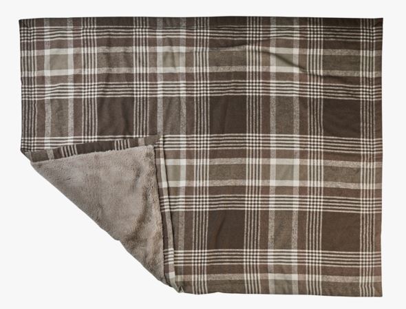 Plaid aus Kunstfell Multi/Braun - 2