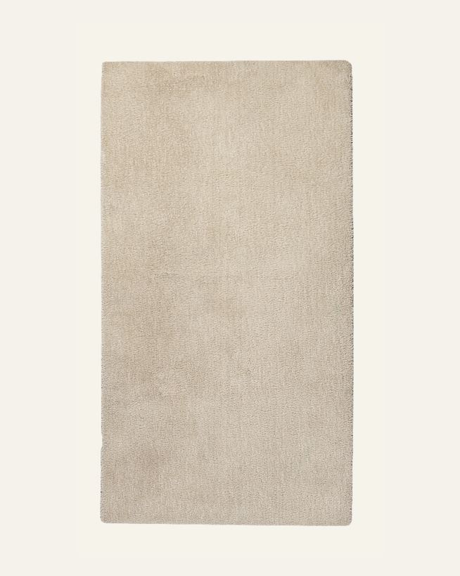 Teppich Hellbeige - 80x150 cm Hellbeige - 1