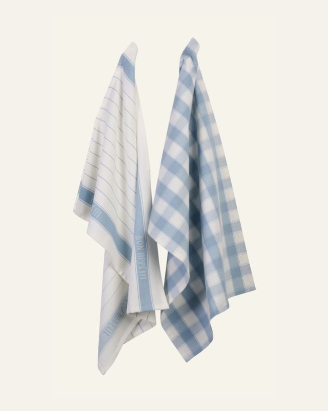 Geschirrtuch Grau-blau - 47x70x0,5 cm Grau-blau - 1