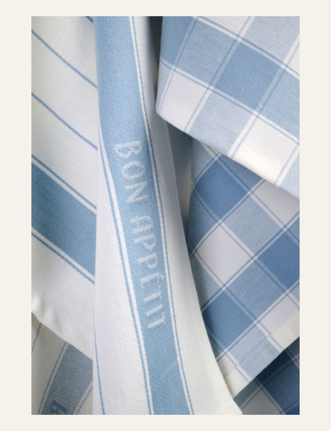 Geschirrtuch Grau-blau - 2