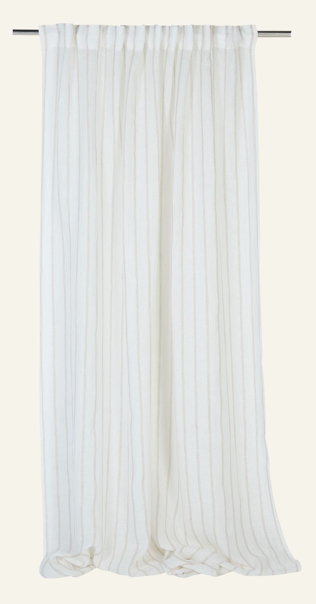 Leinengardine Multi/Weiß - 140x250 cm Multi/Weiß - 1