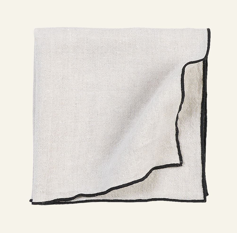 Leinenserviette Natur - 47x47 cm Natur - 1