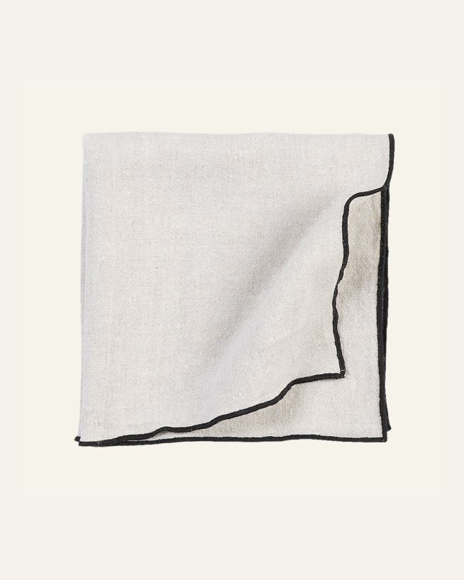 Leinenserviette Natur - 47x47 cm Natur - 1
