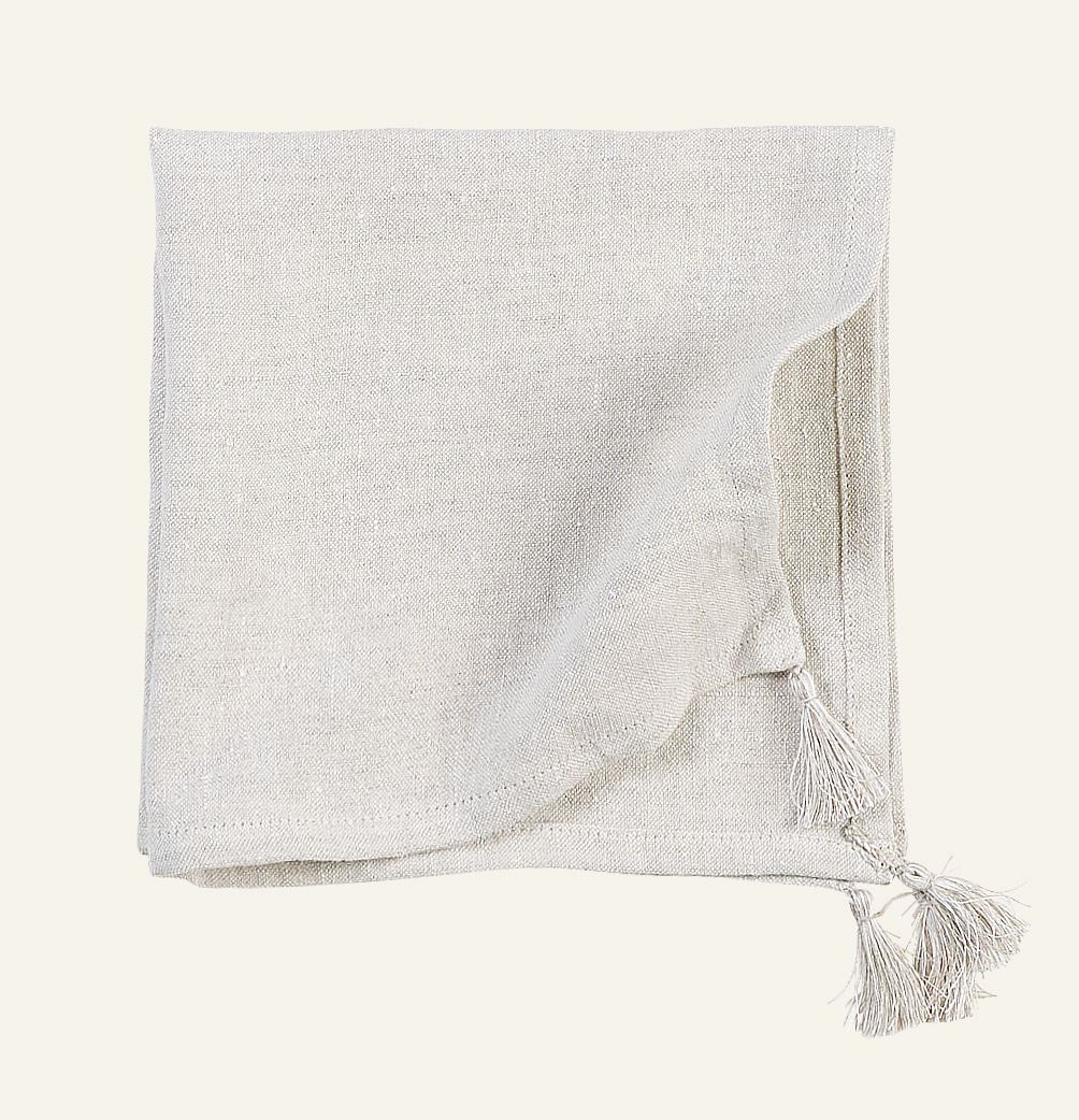 Leinenserviette Natur - 47x47 cm Natur - 1