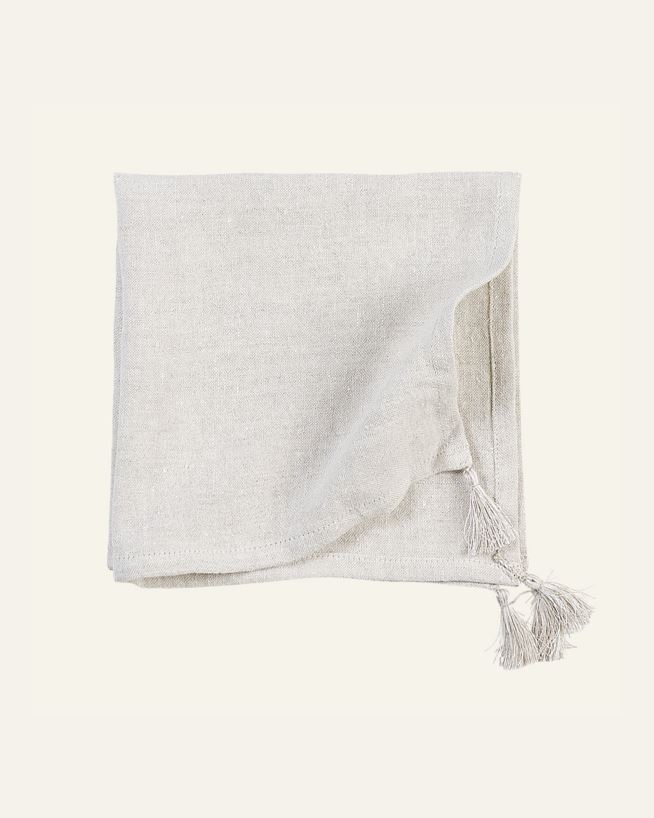 Leinenserviette Natur - 47x47 cm Natur - 1