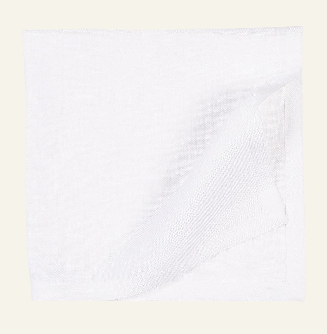 Leinenserviette Weiß - 47x47 cm Weiß - 1