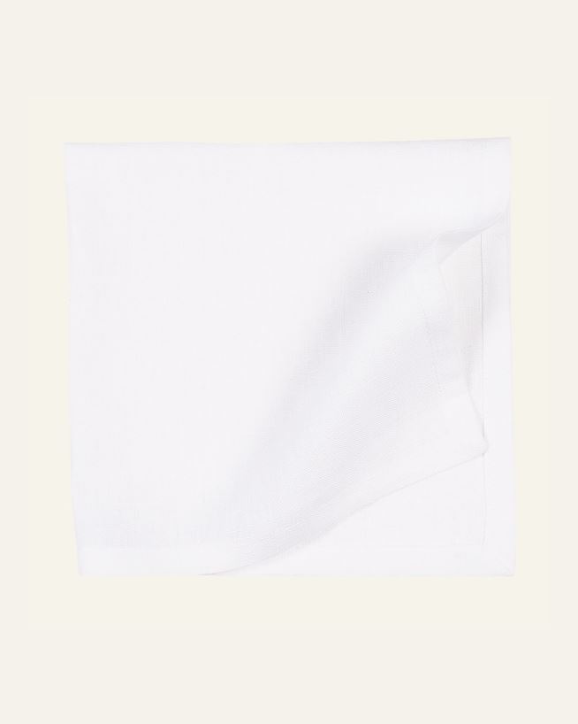 Leinenserviette Weiß - 47x47 cm Weiß - 1