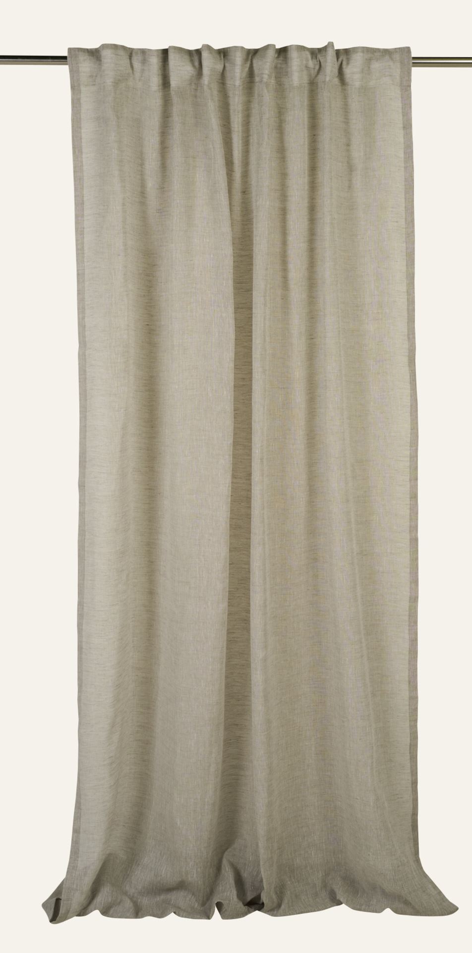 Leinengardine Dunkler Sand - 140x250 cm Dunkler Sand - 1