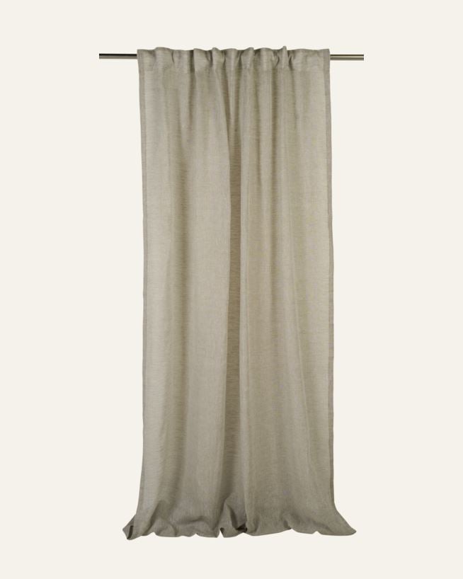 Leinengardine Dunkler Sand - 140x250 cm Dunkler Sand - 1