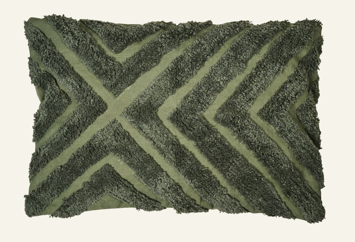 Kissenbezug Dunkelgrün - 40x60 cm Dunkelgrün - 1