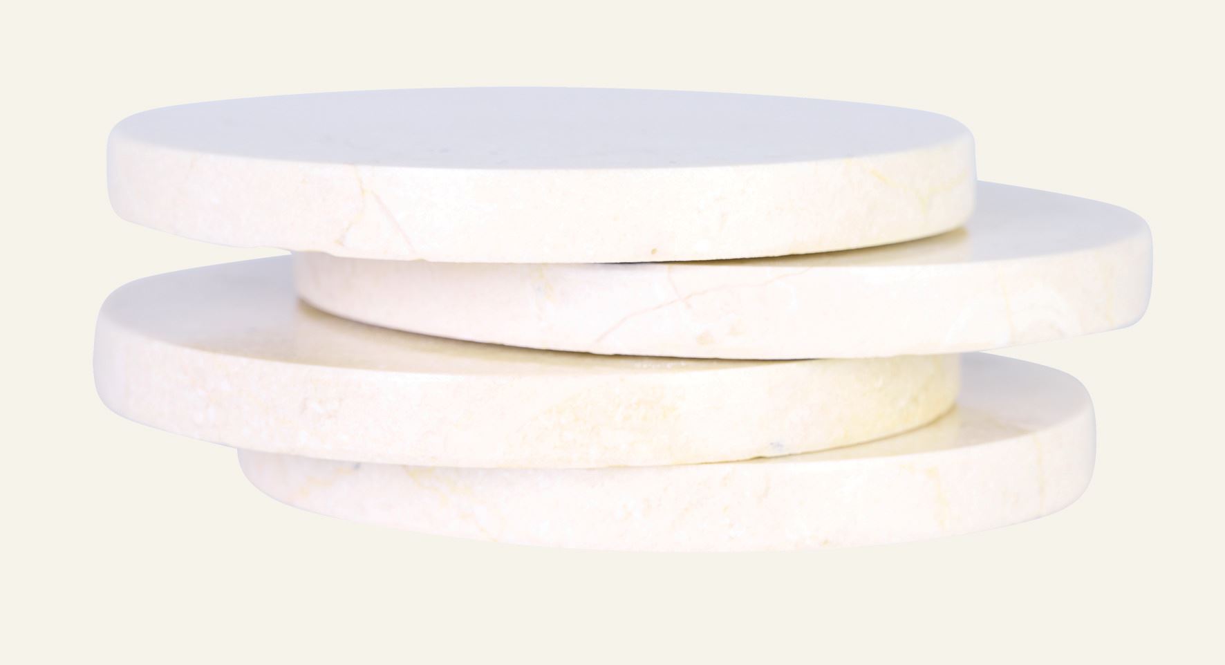 Untersetzer Beige - ø10 cm Beige - 1