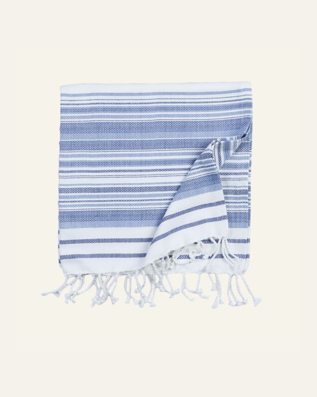 Strandtuch Blau - 75x150 cm Blau - 1
