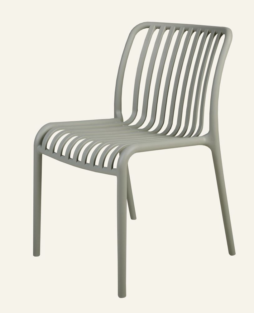 Gartenstuhl Grau-Grün - 47x58x80 cm Grau-Grün - 1