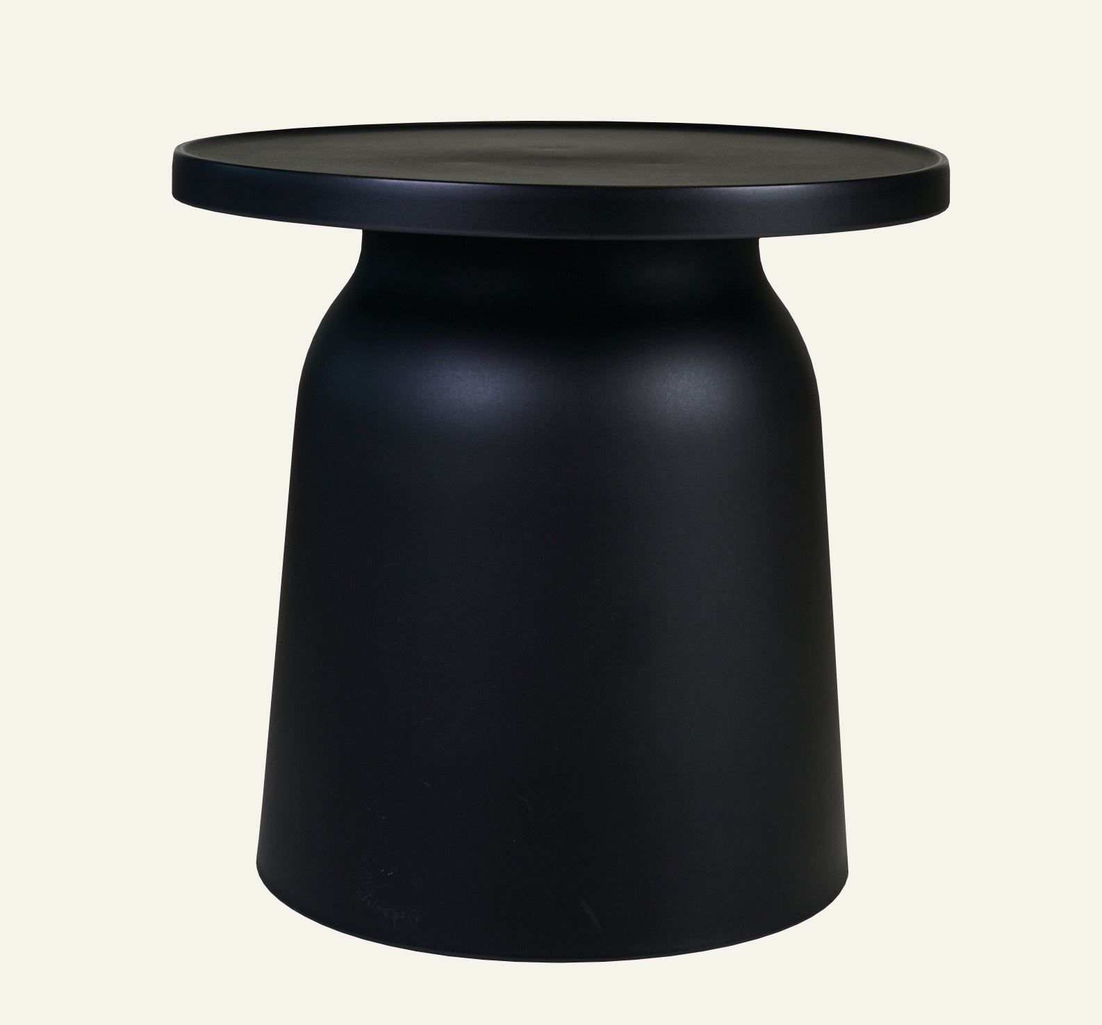 Gartentisch Schwarz - 47x47x47 cm ø47 Schwarz - 1