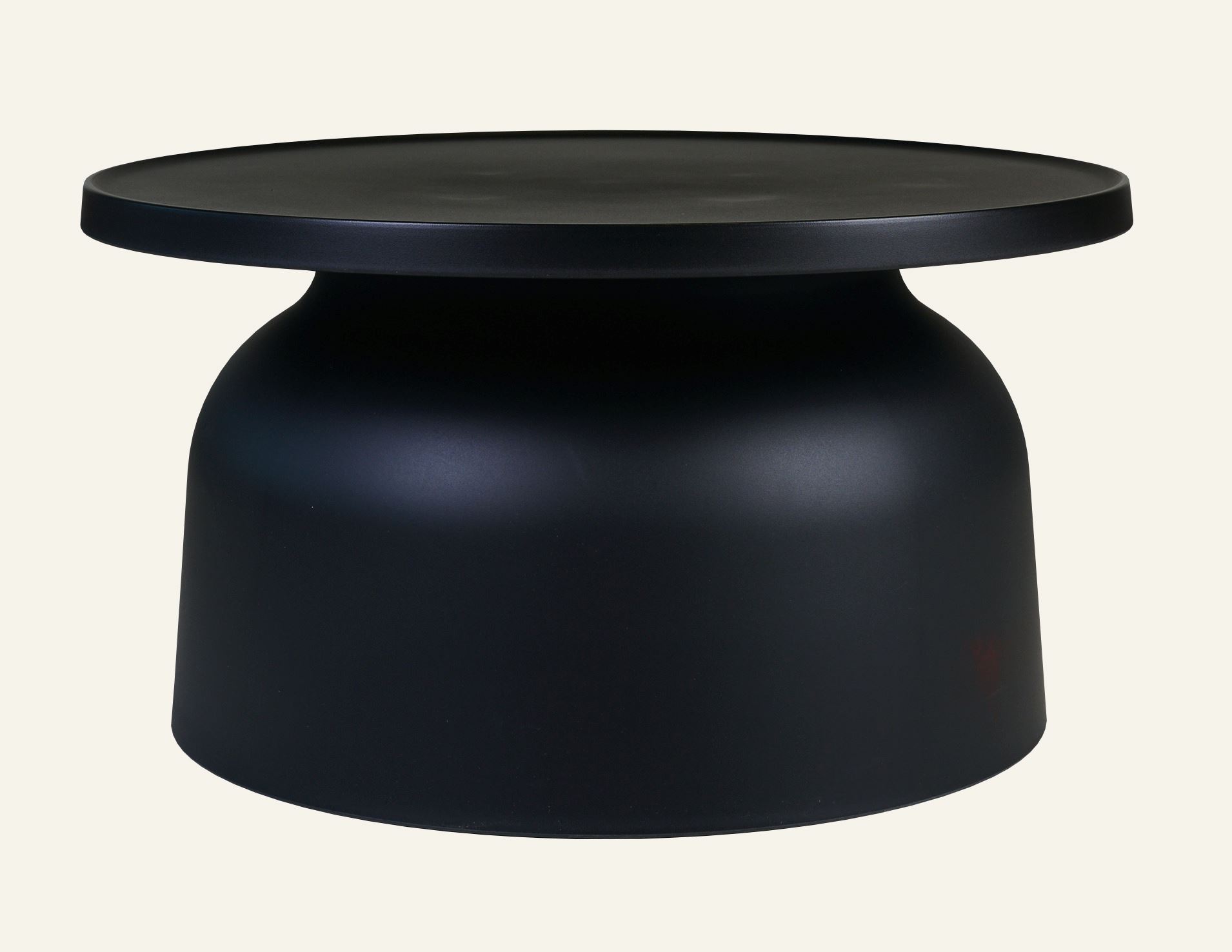 Gartentisch Schwarz - 67x67x36 cm ø67 Schwarz - 1
