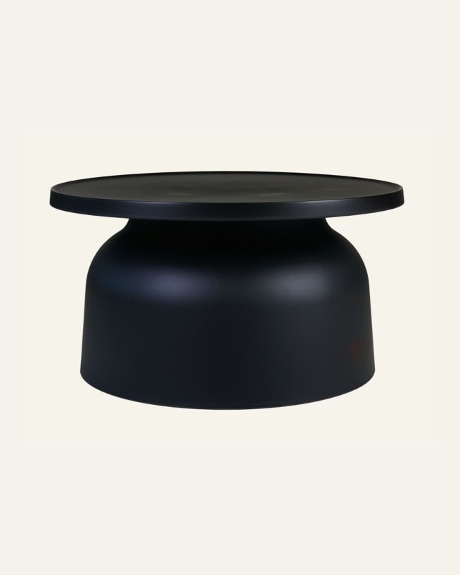 Gartentisch Schwarz - 67x67x36 cm ø67 Schwarz - 1