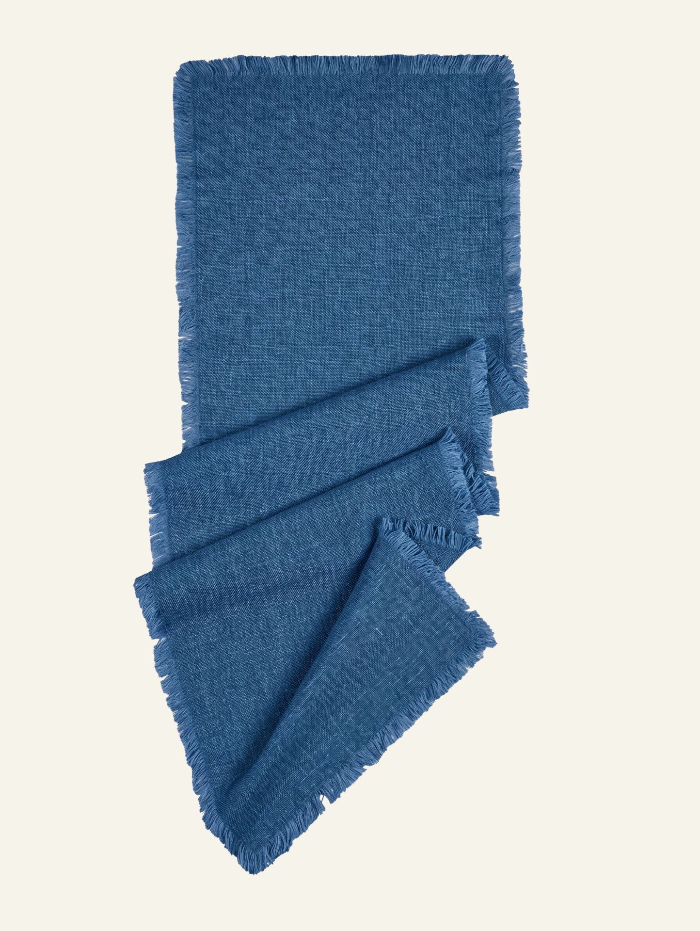 Tischläufer Grau-blau - 40x140 cm Grau-blau - 1
