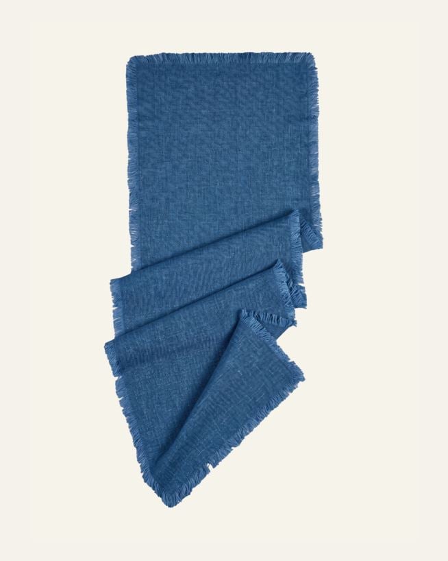 Tischläufer Grau-blau - 40x140 cm Grau-blau - 1