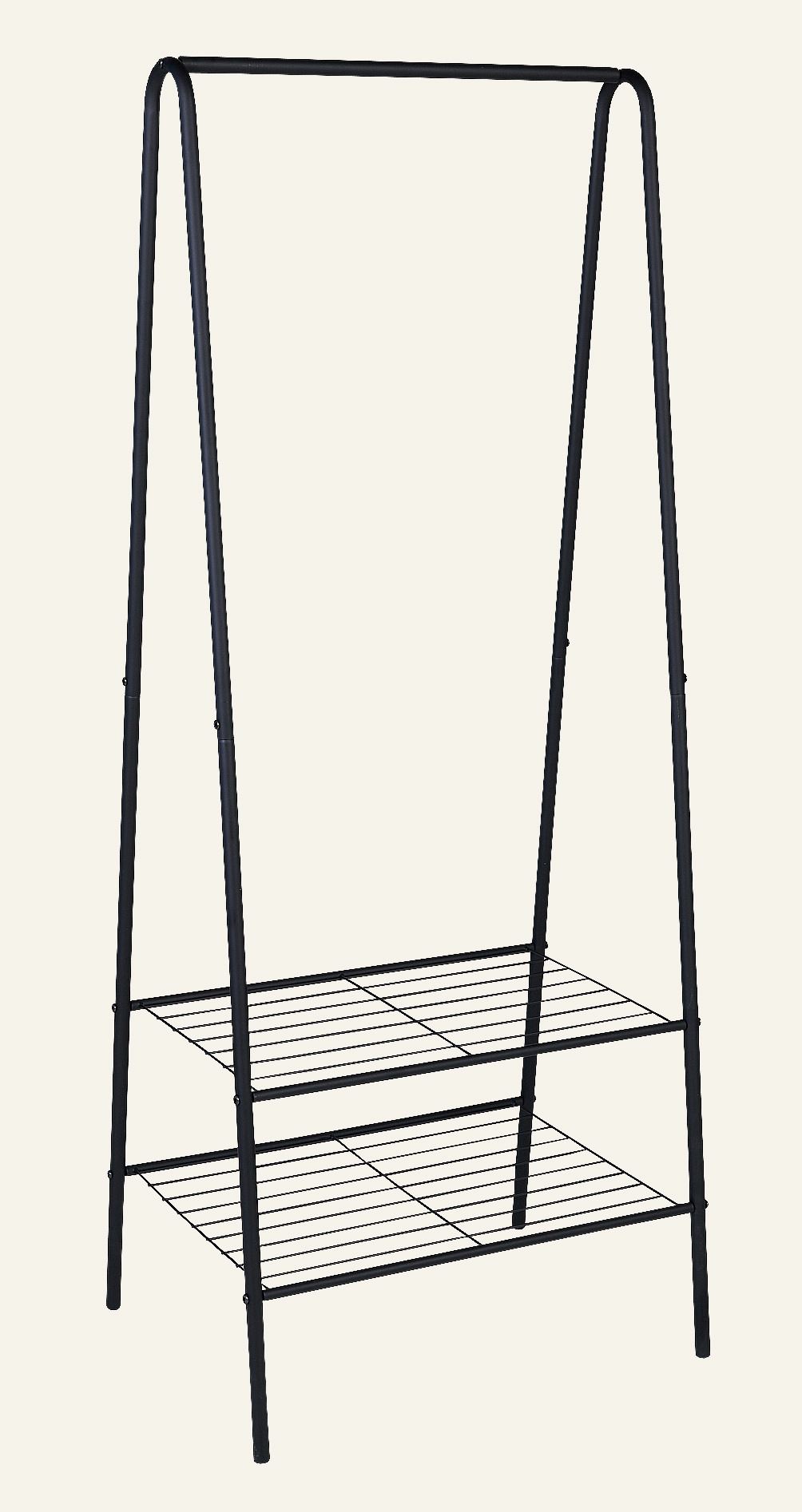 Kleiderständer Schwarz - 60x45x152 cm Schwarz - 1