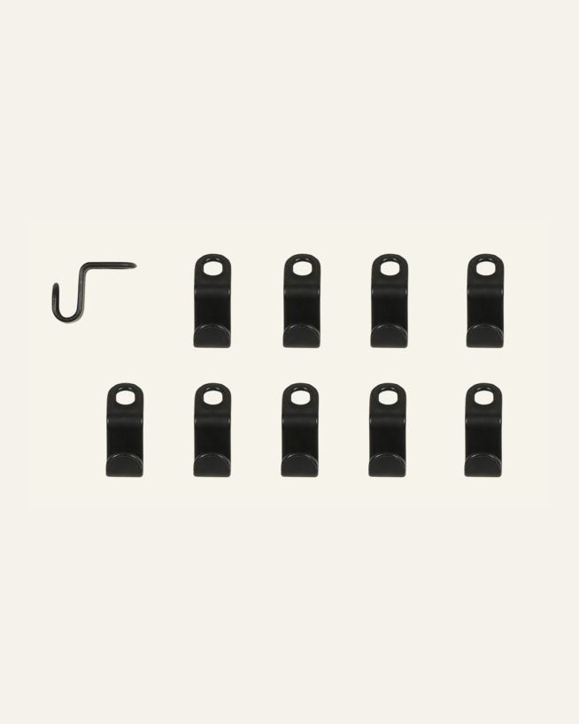Kleiderbügel Schwarz - 2x5 cm Schwarz - 1