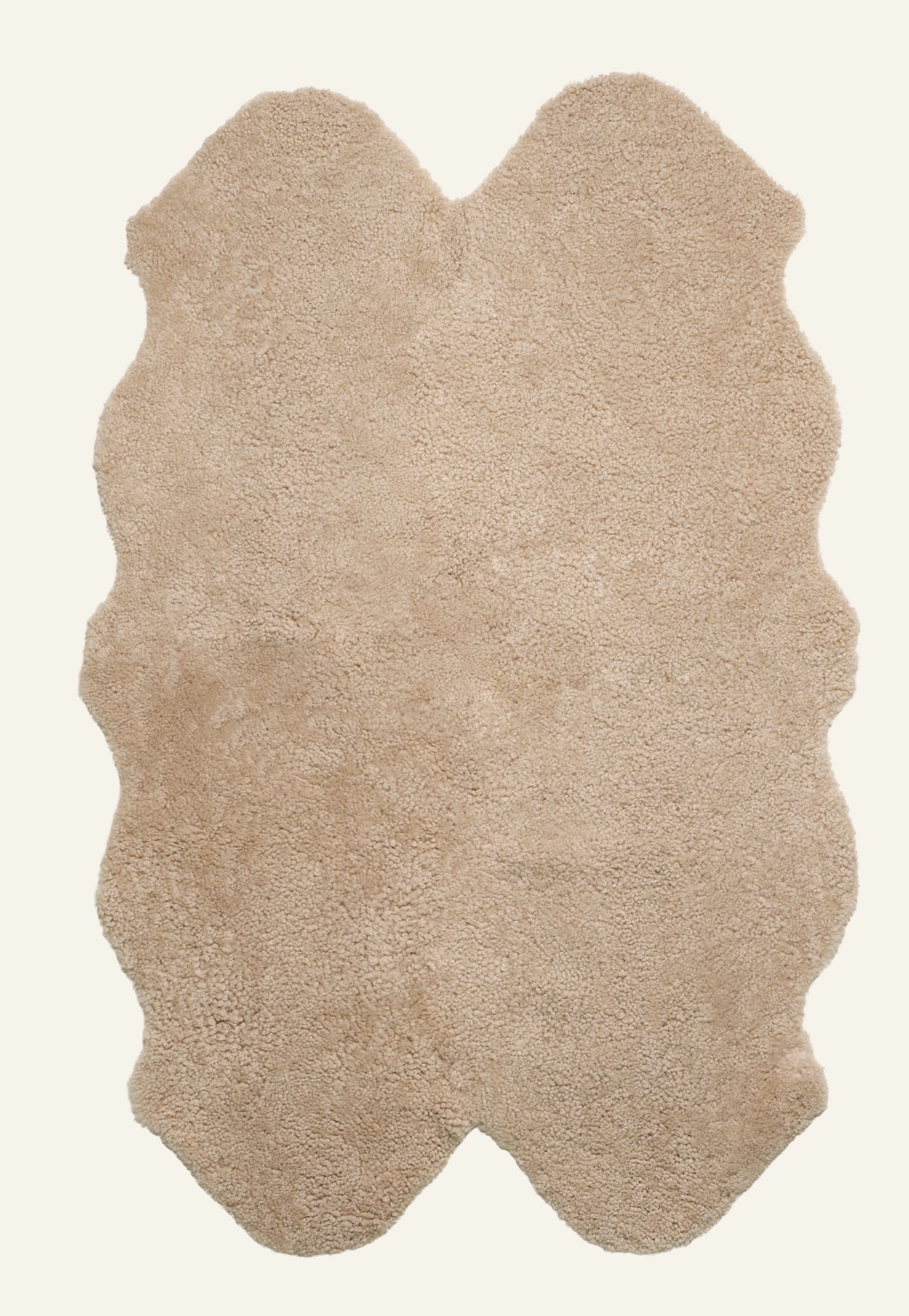 Schaffell Beige - 100x160 cm Beige - 1