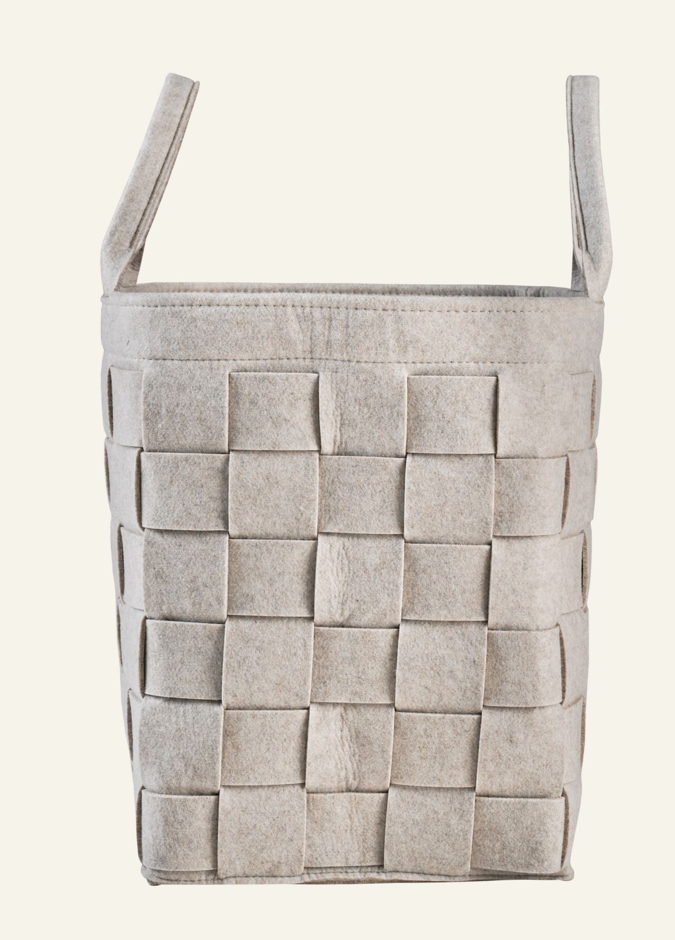 Wäschekorb Beige - 34x34x50 cm Beige - 1