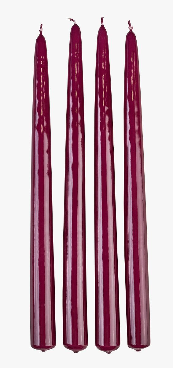 Stabkerzen Burgund - 2,2x30 cm Burgund - 1