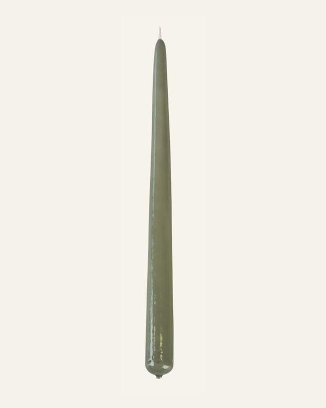 Stabkerzen Grau-Grün - 2,2x30 cm Grau-Grün - 1