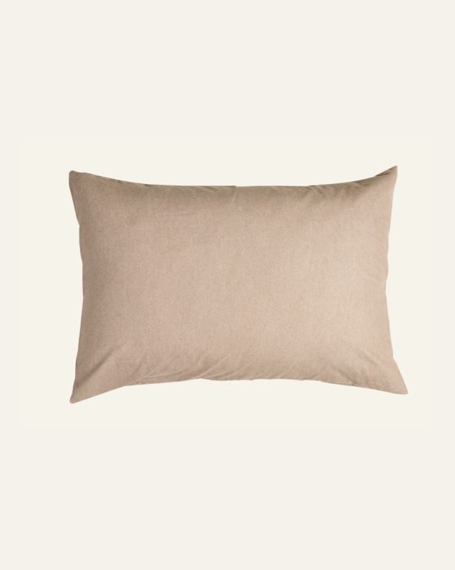 Garngefärbter Flanell-Kissenbezug Sand - 50x70 cm Sand - 1