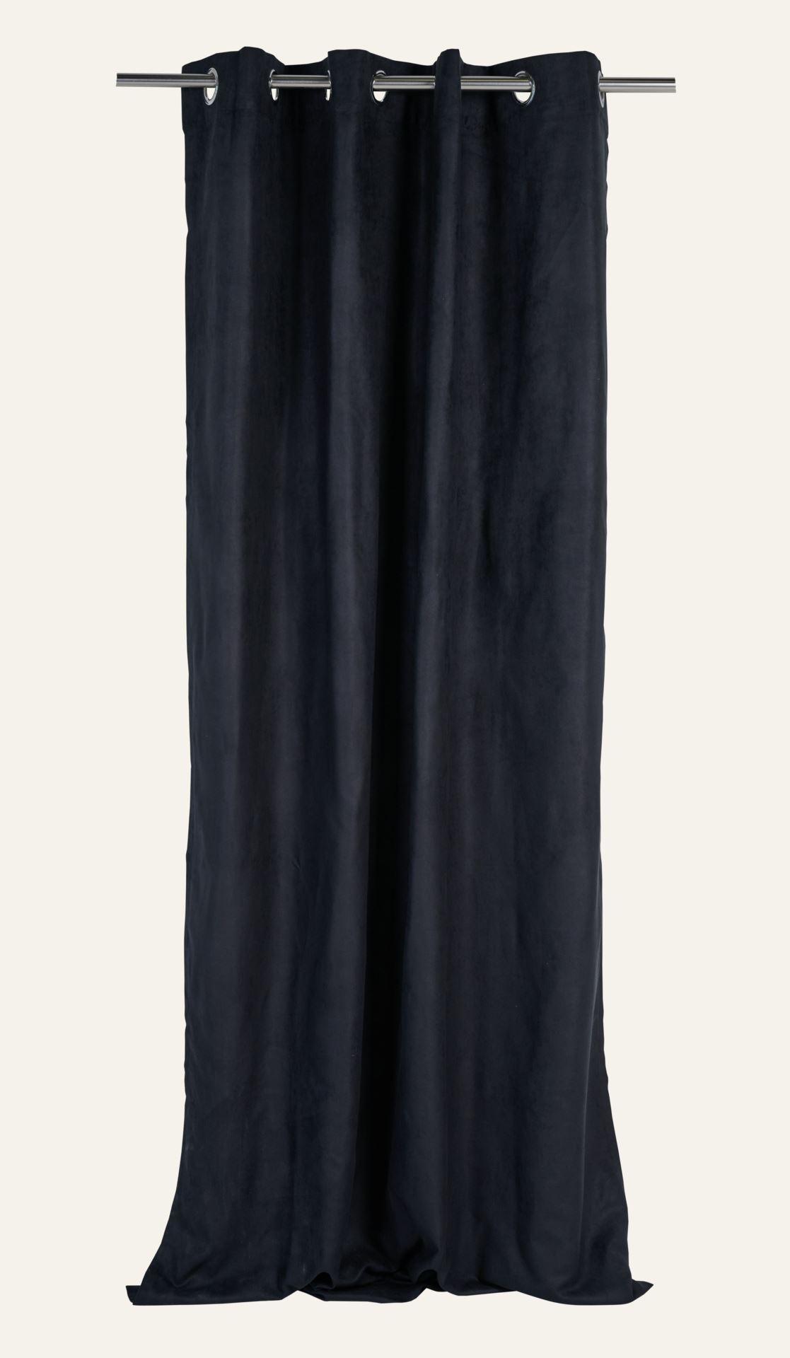 Vorhang Schwarz - 140x160 cm Schwarz - 1