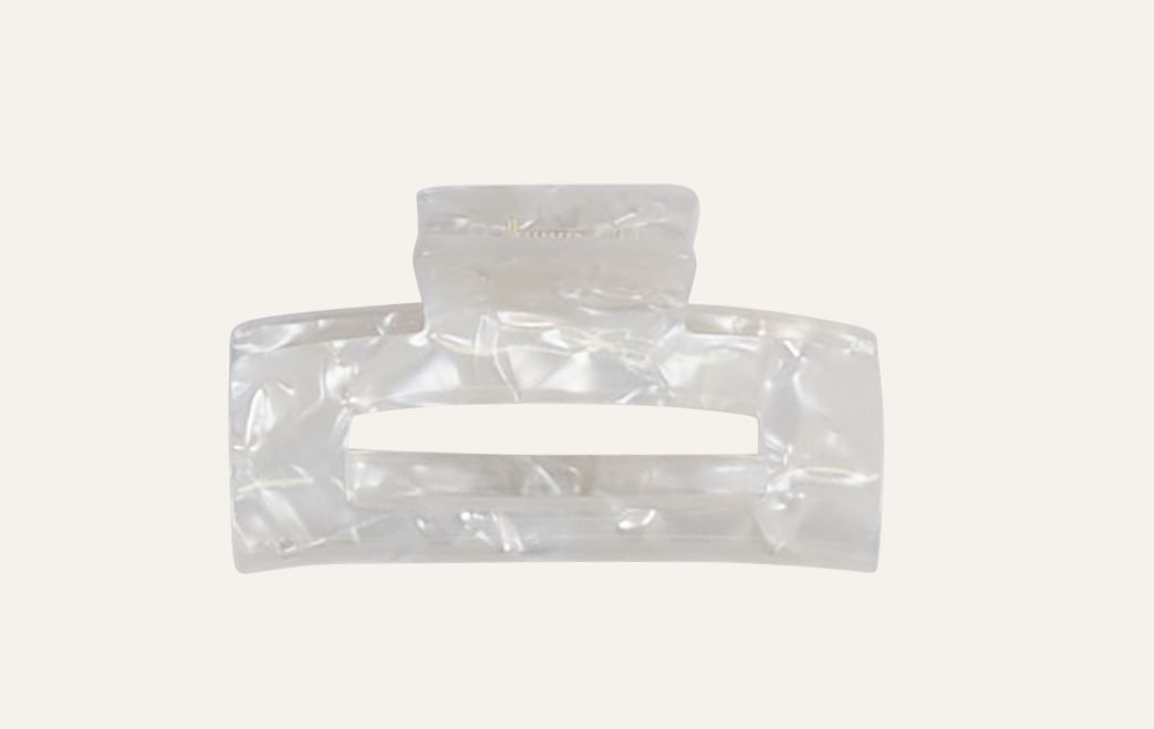 Haarklammer Offwhite - 3,6x7,5x3,9 cm Offwhite - 1