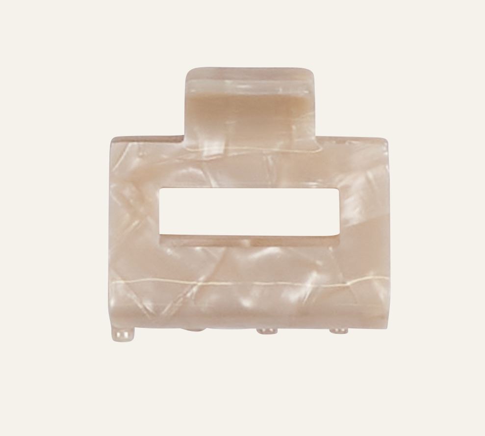 Haarklammer Beige - 3,8x5,1x4,5 cm Beige - 1