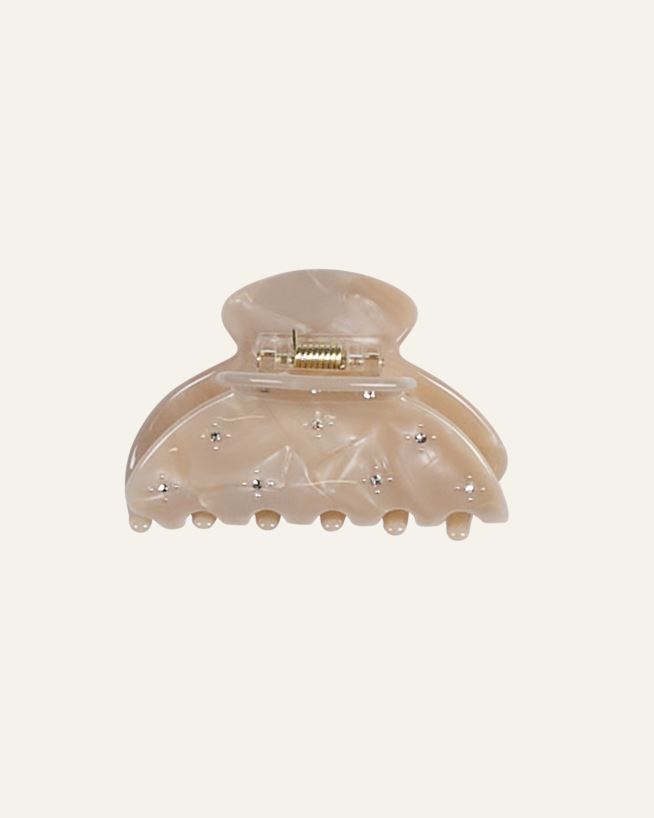 Haarklammer Beige - 4,6x8,6x4,5 cm Beige - 1