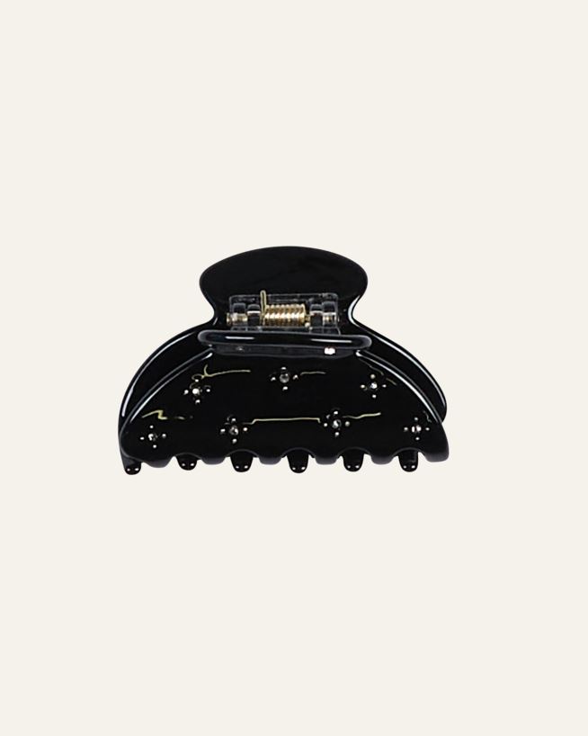 Haarklammer Schwarz - 4,6x8,6x4,5 cm Schwarz - 1