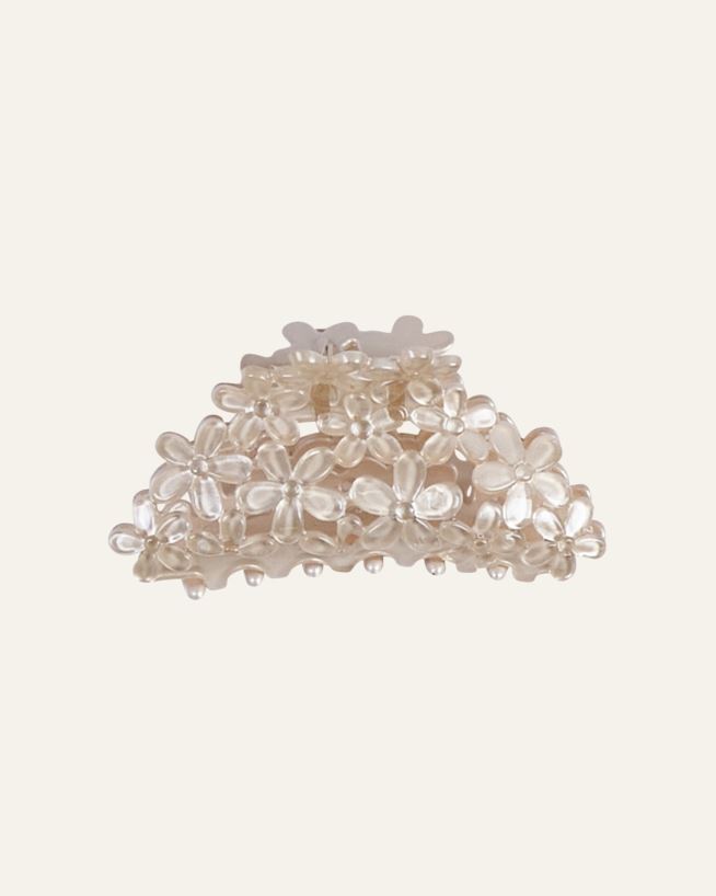 Haarklammer Beige - 4,5x9,7x4,3 cm Beige - 1