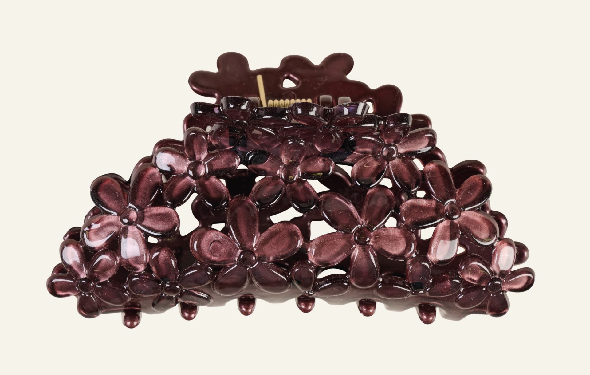 Haarklammer Burgund - 4,5x9,7x4,3 cm Burgund - 1