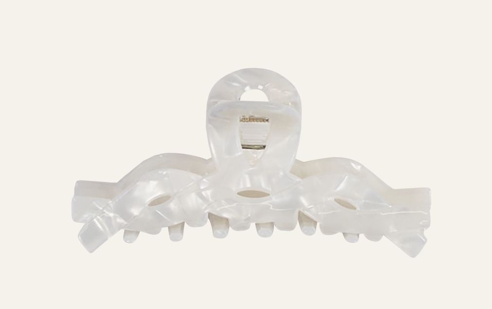 Haarklammer Offwhite - 3,8x5,1x4,5 cm Offwhite - 1