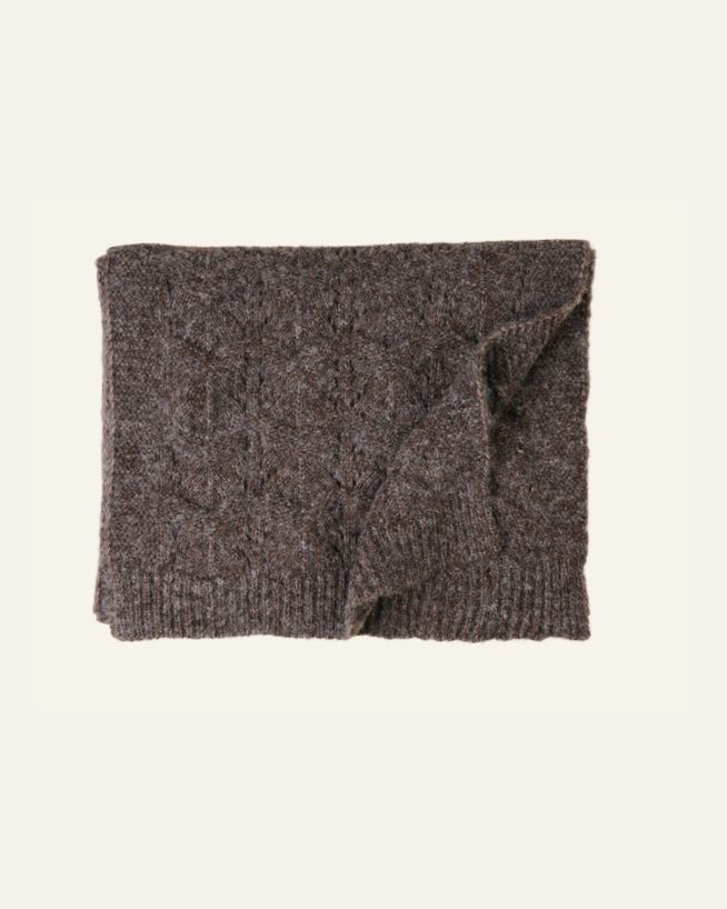Gestrickter Schal Braun - 40x200 cm Braun - 1