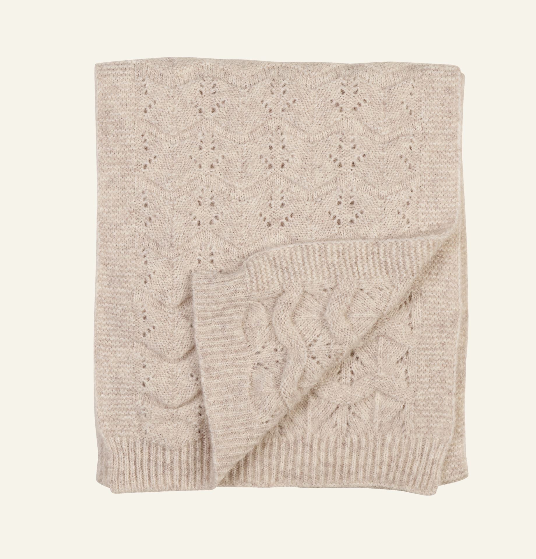 Gestrickter Schal Sand - 40x200 cm Sand - 1