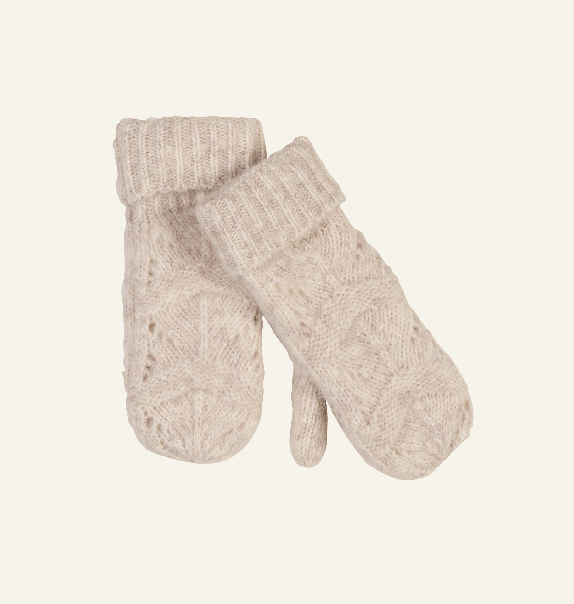 Gestrickte Handschuhe Sand - 2