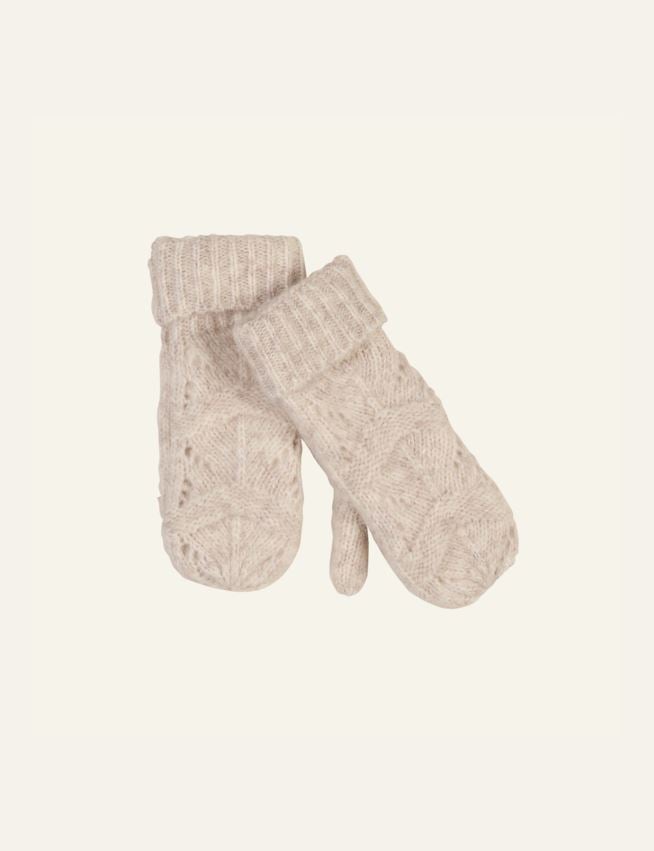 Gestrickte Handschuhe Sand - 2