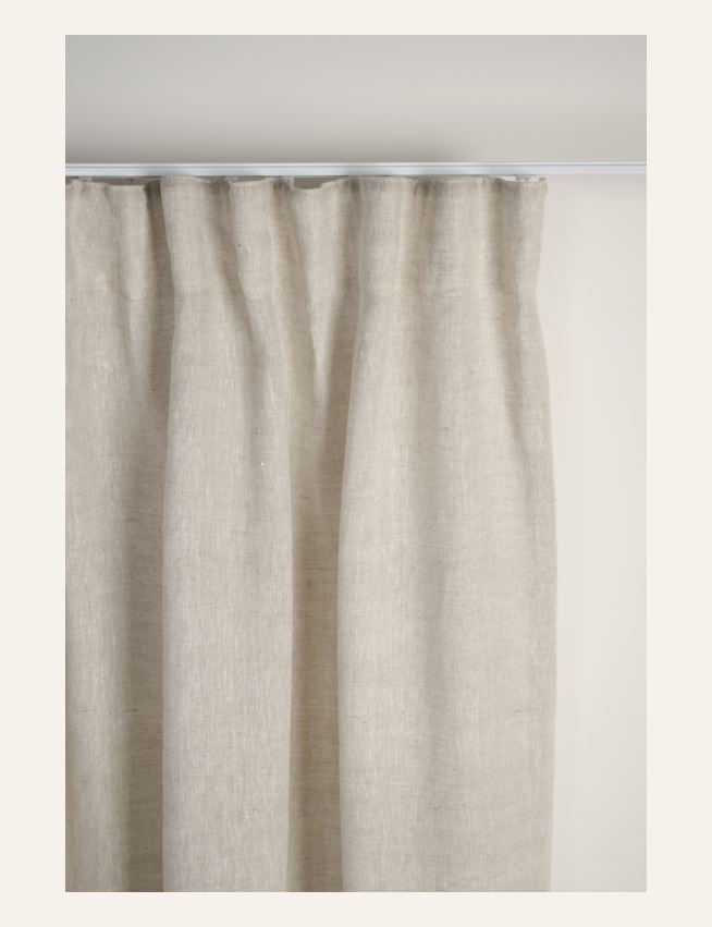 Leinengardine Hellbeige - 3
