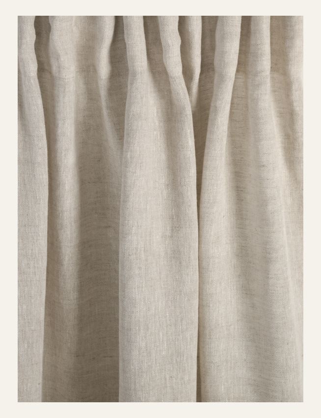 Leinengardine Hellbeige - 2